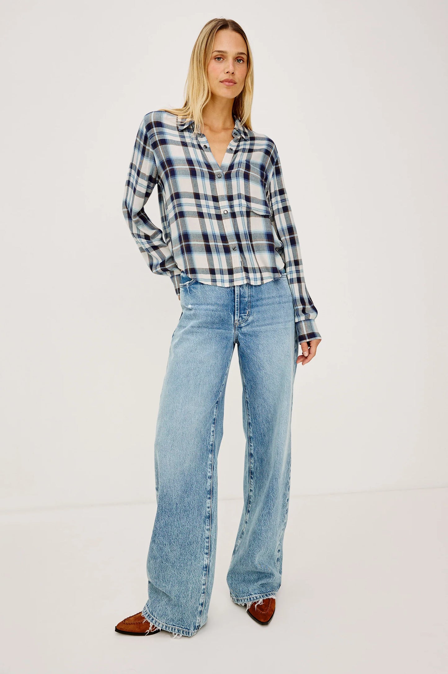 MALIN SHIRT - ECRU MIDNIGHT