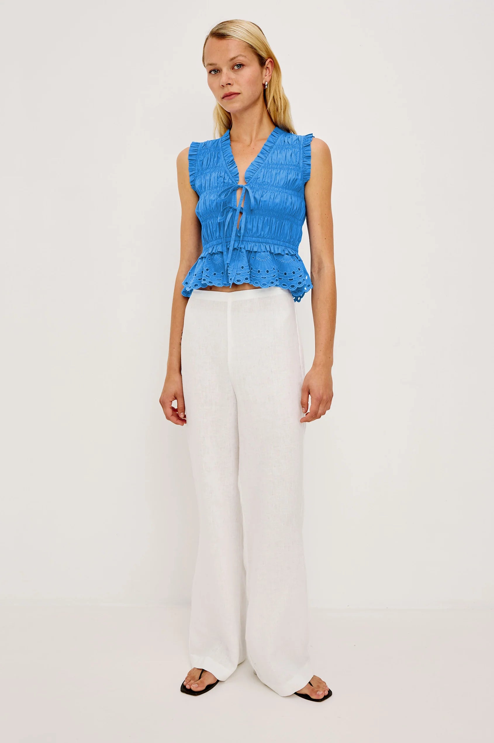MARTINE TOP - HARBOR BLUE