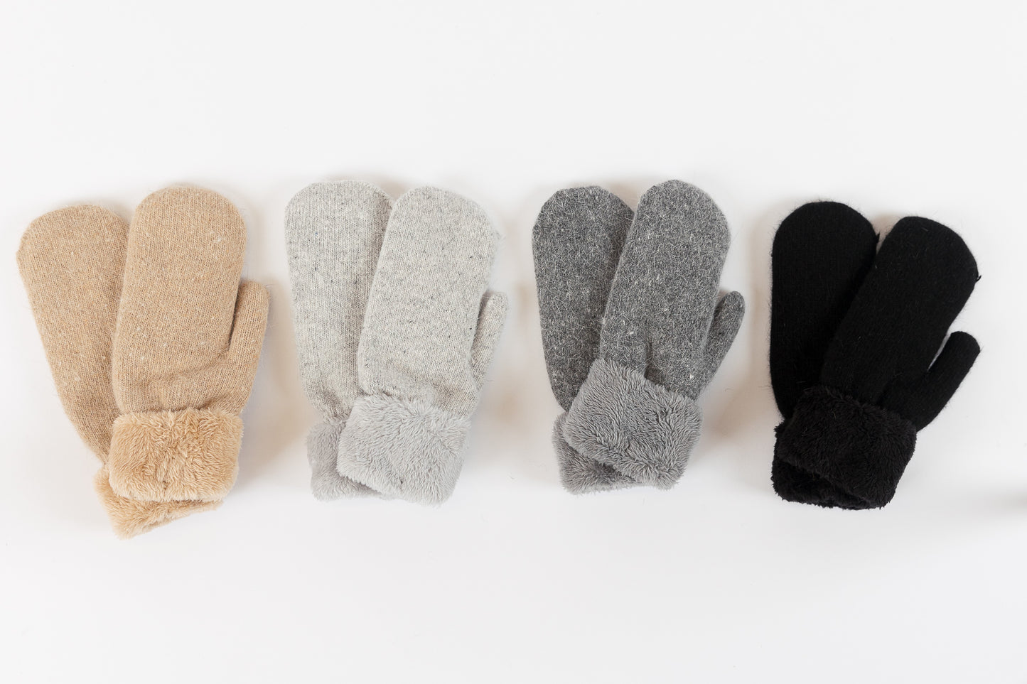 KNIT MITTENS (VARIOUS COLOURS)