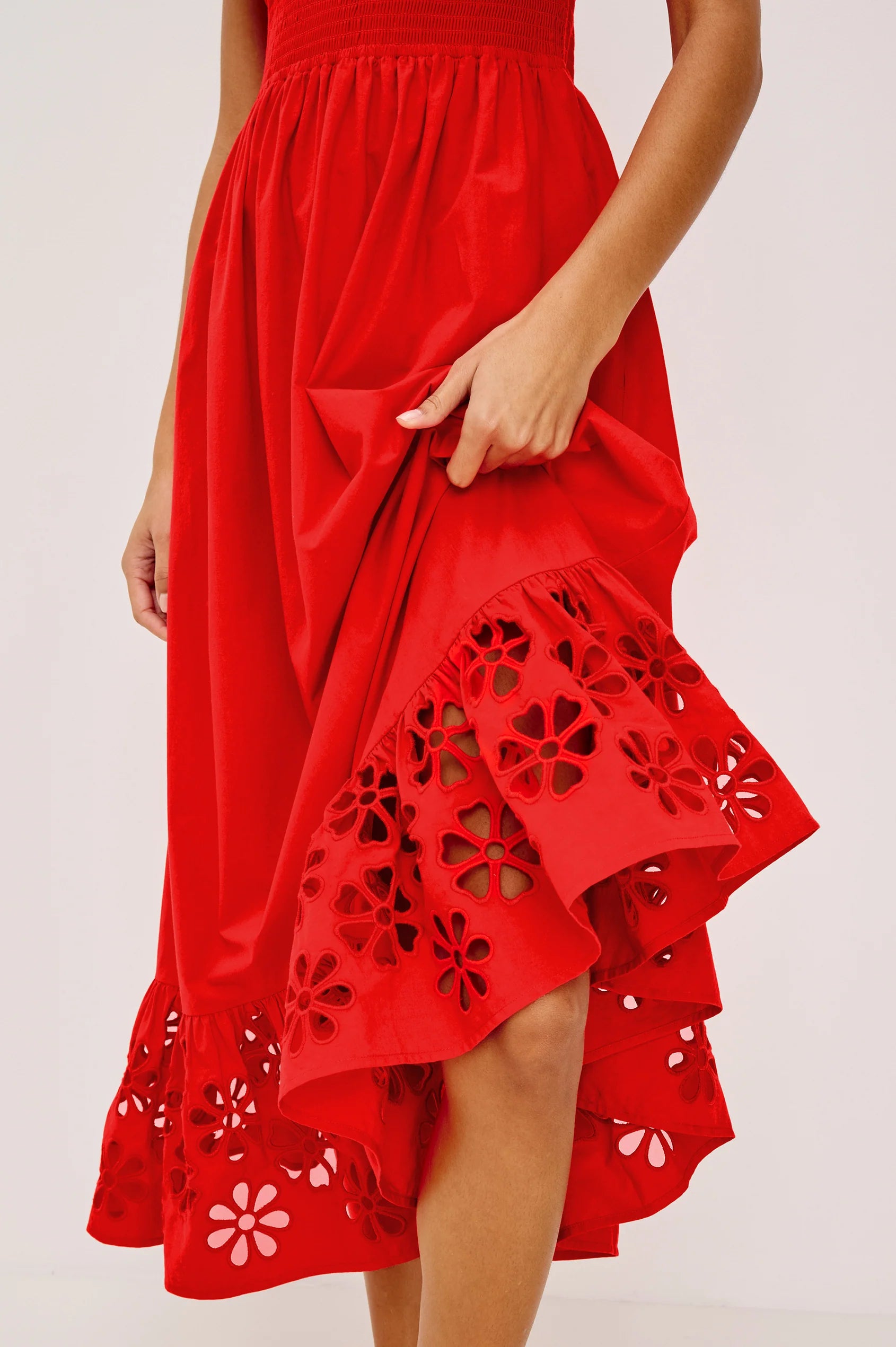 MOIRA DRESS - SCARLET