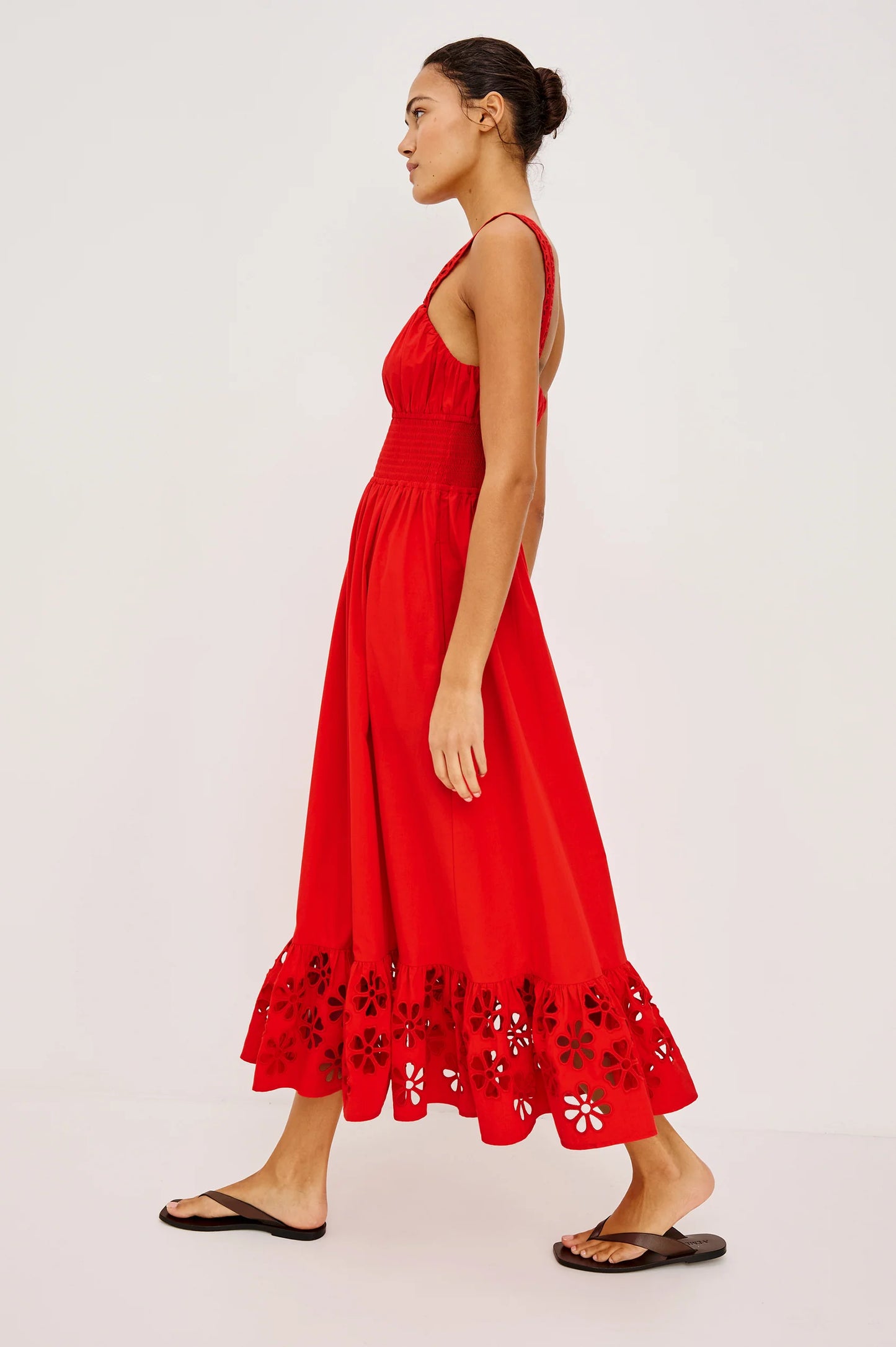 MOIRA DRESS - SCARLET