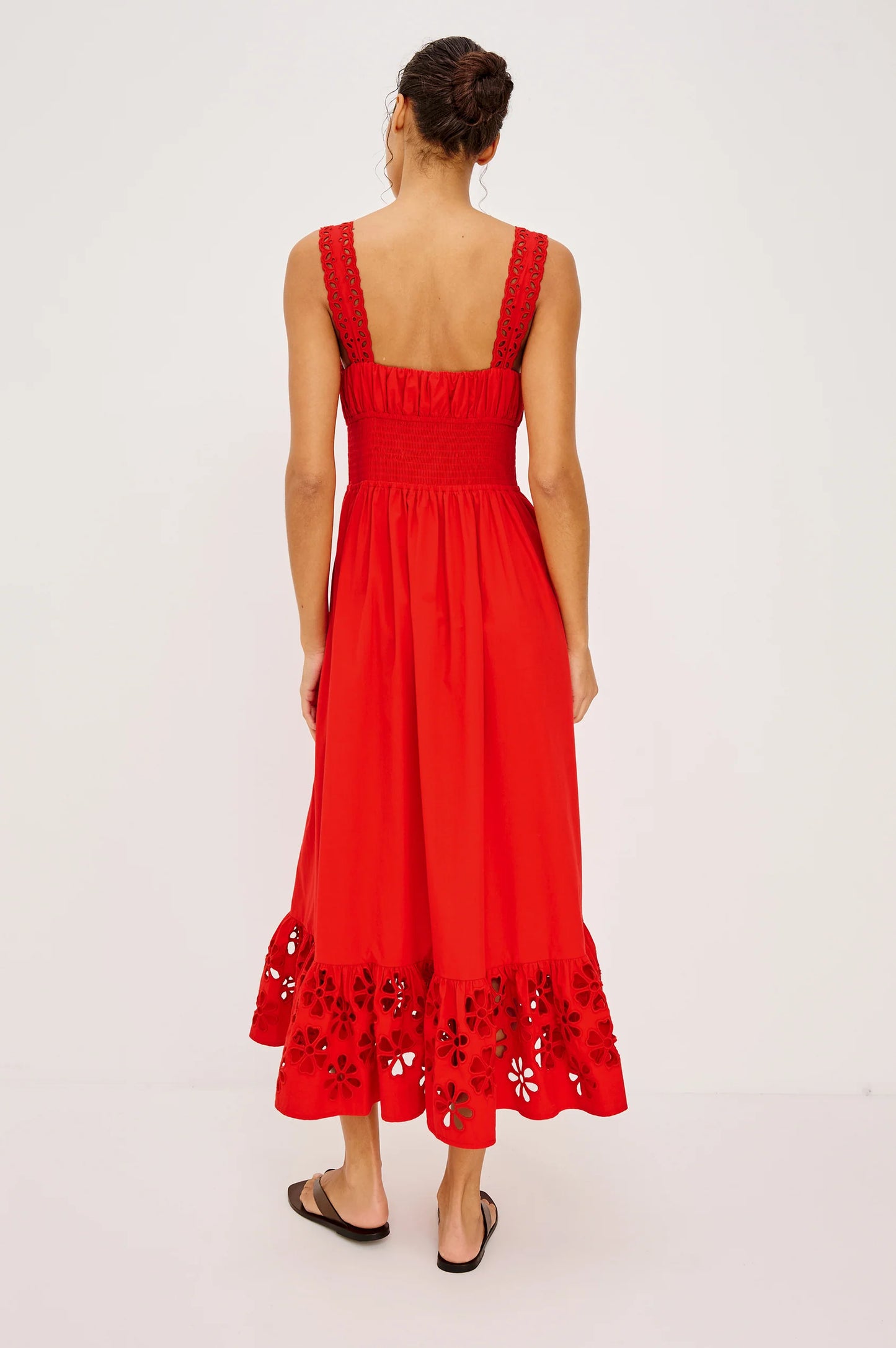 MOIRA DRESS - SCARLET