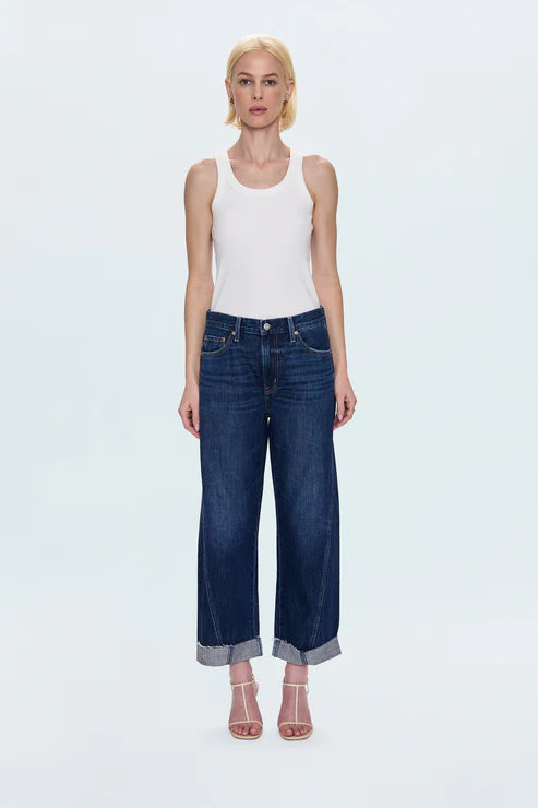 KACEY MID RISE CUFFED BOYFRIEND JEAN - CULTIVATE