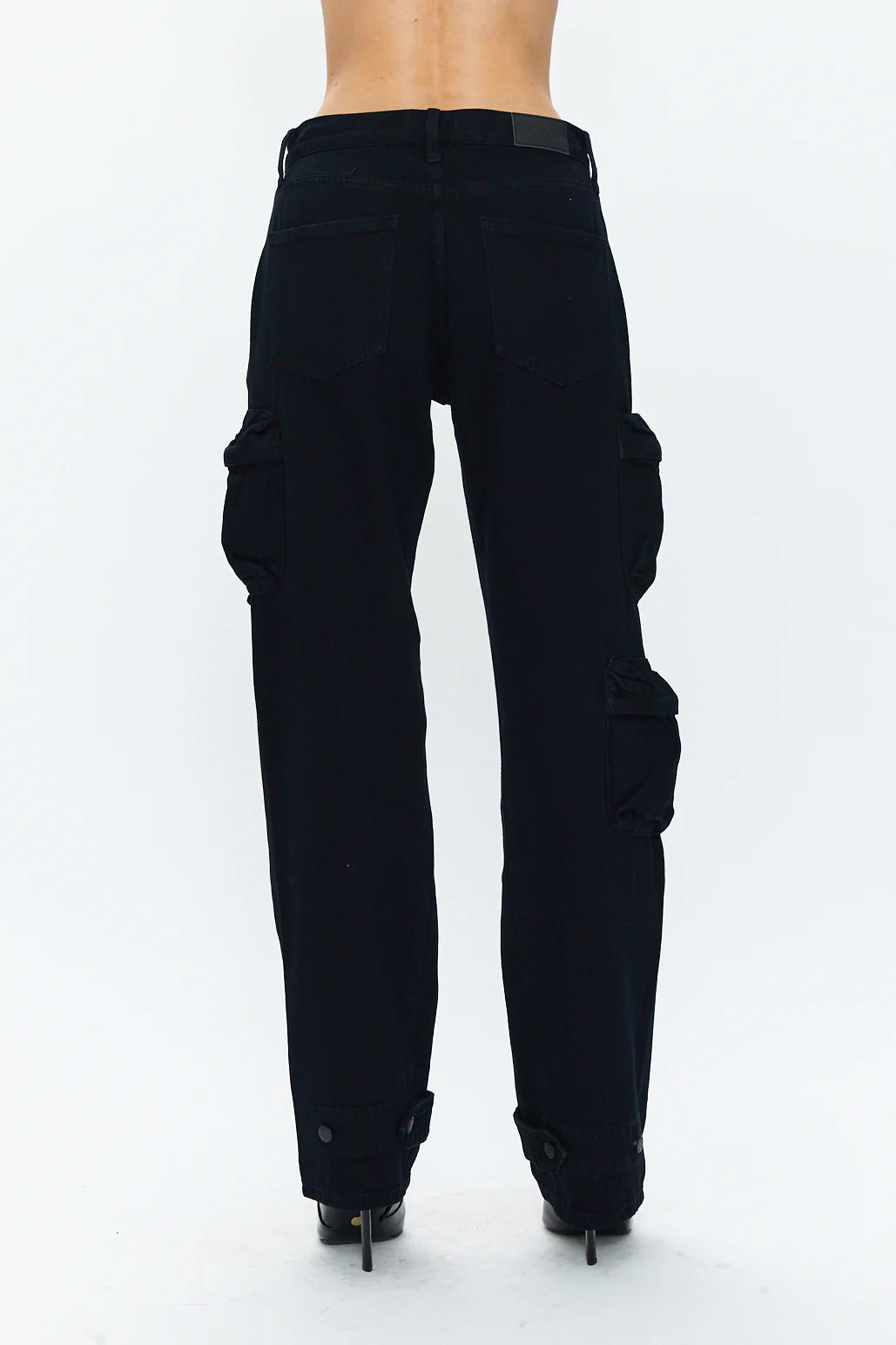 BOBBIE UTILITY MID RISE LOOSE STRAIGHT PANT - ABYSS