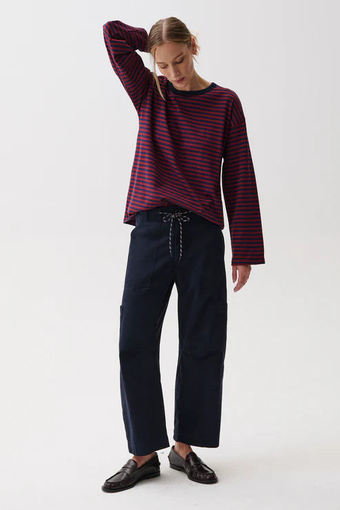 SABRINA CURVED UTILITY PANTS - NAUTICAL