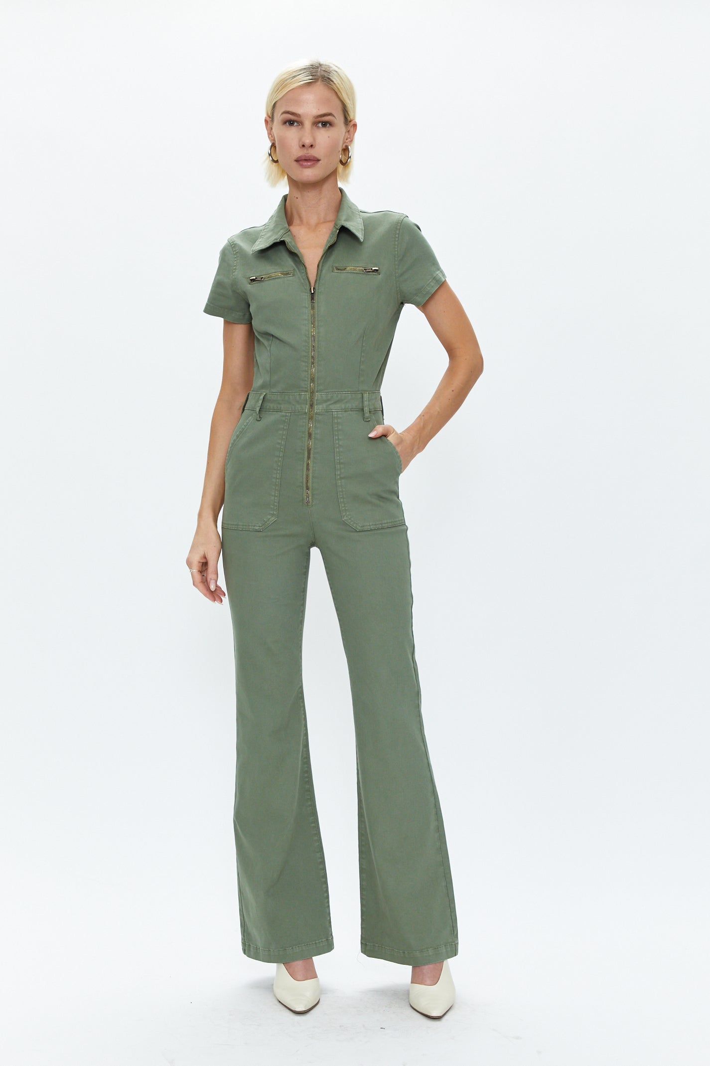 MARTINA FLARE JUMPSUIT - COLONEL (ONLINE ONLY)