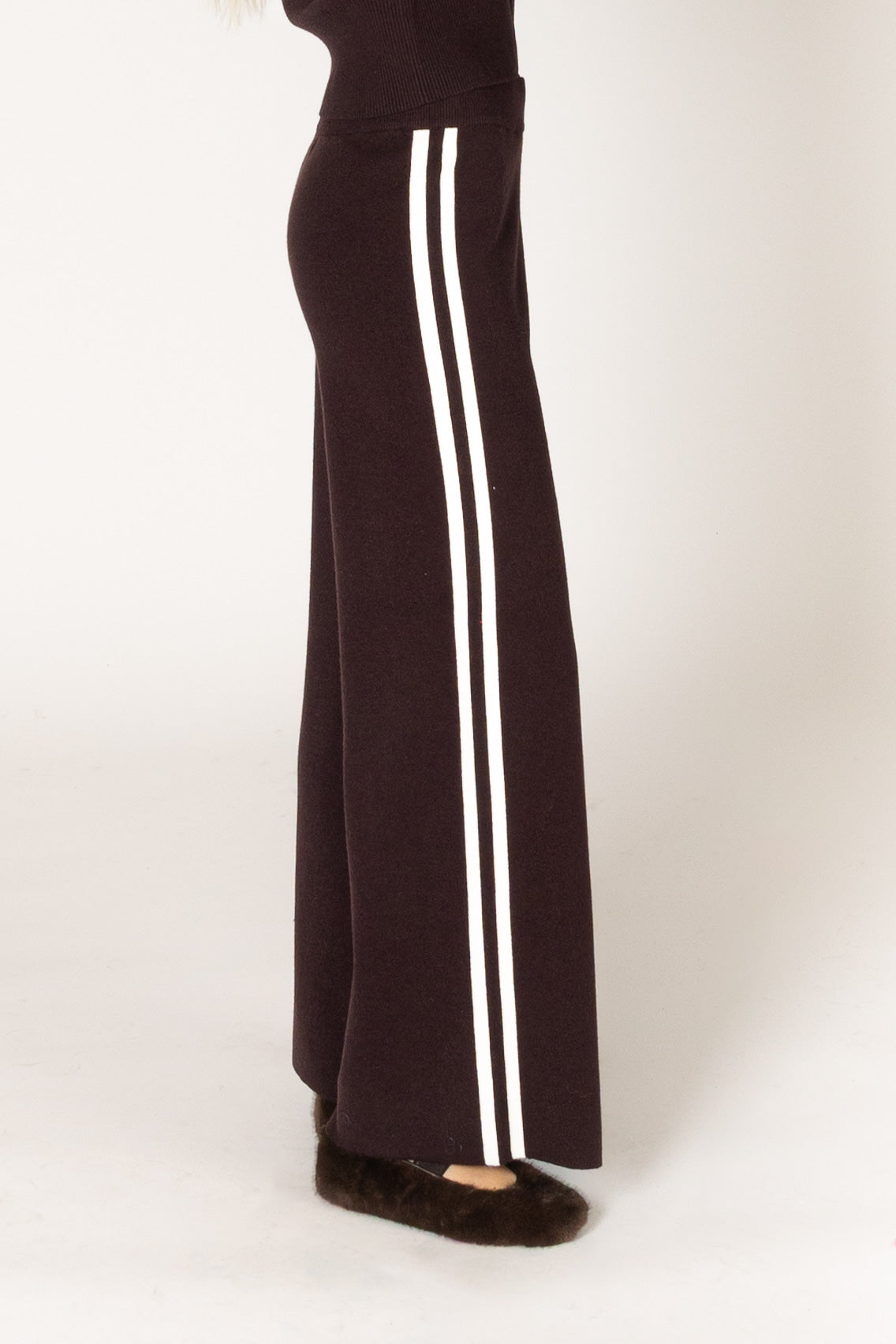 PICO STRIPE ESSENTIALS PANT - ESPRESSO