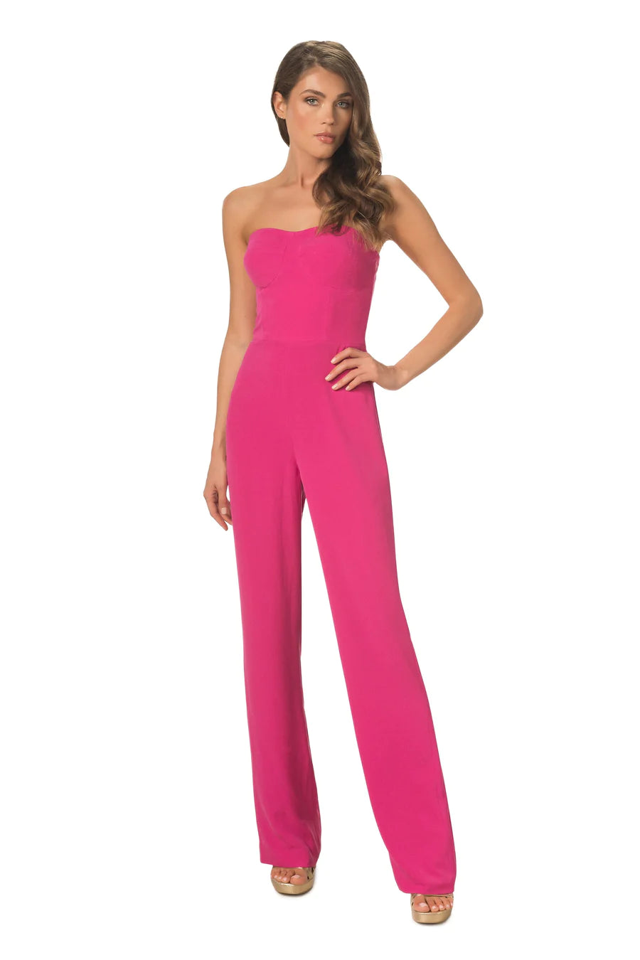 PRESTON JUMPSUIT - BRIGHT FUCHSIA
