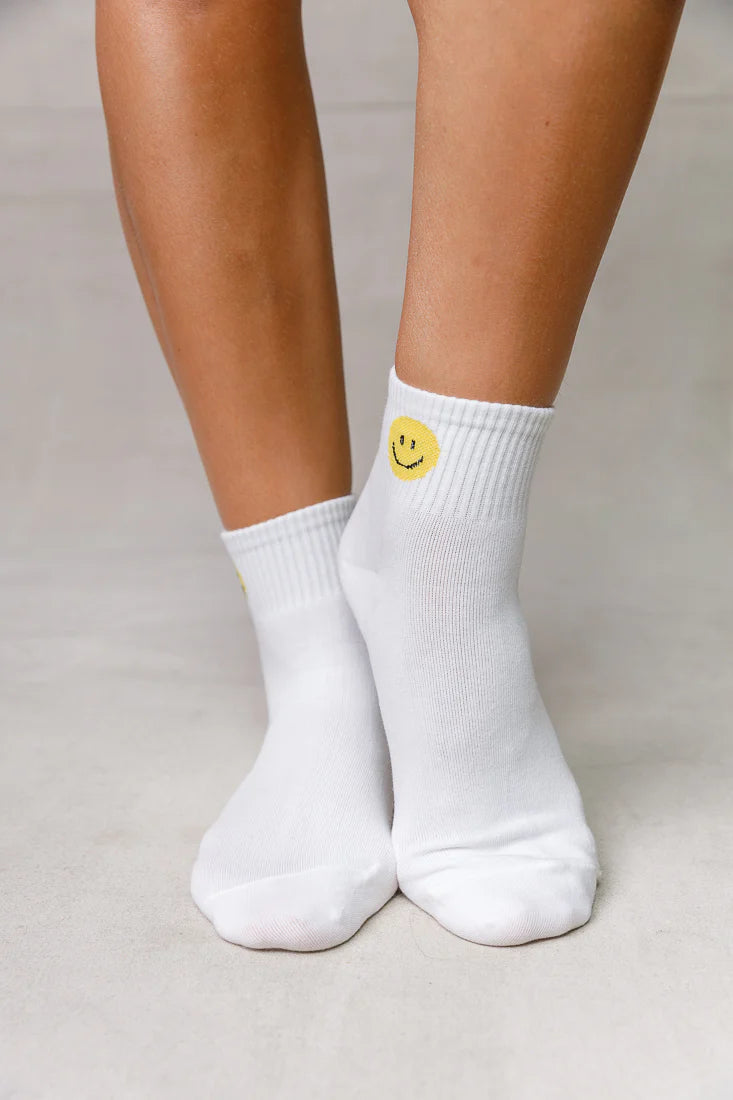 CREW SMILEY SOCKS (VARIOUS COLOURS)