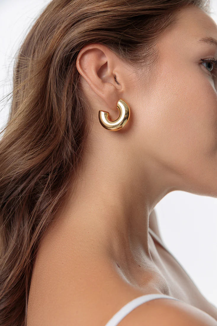 BOLD HALF MOON HOOPS