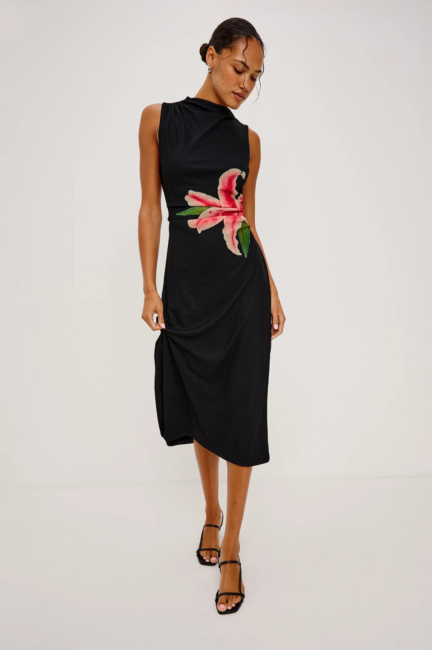 REBECCA DRESS - PEACH LILY