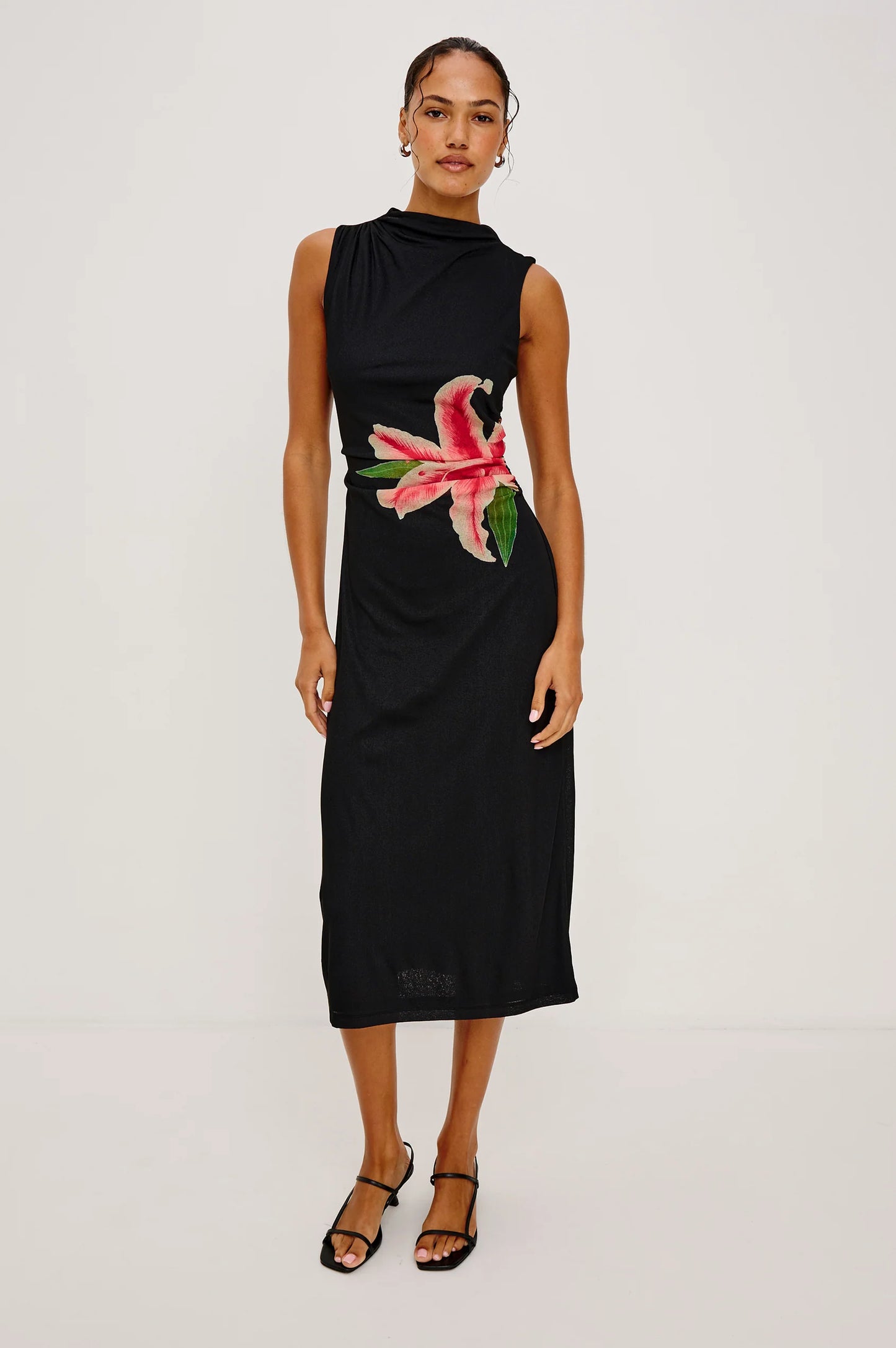 REBECCA DRESS - PEACH LILY