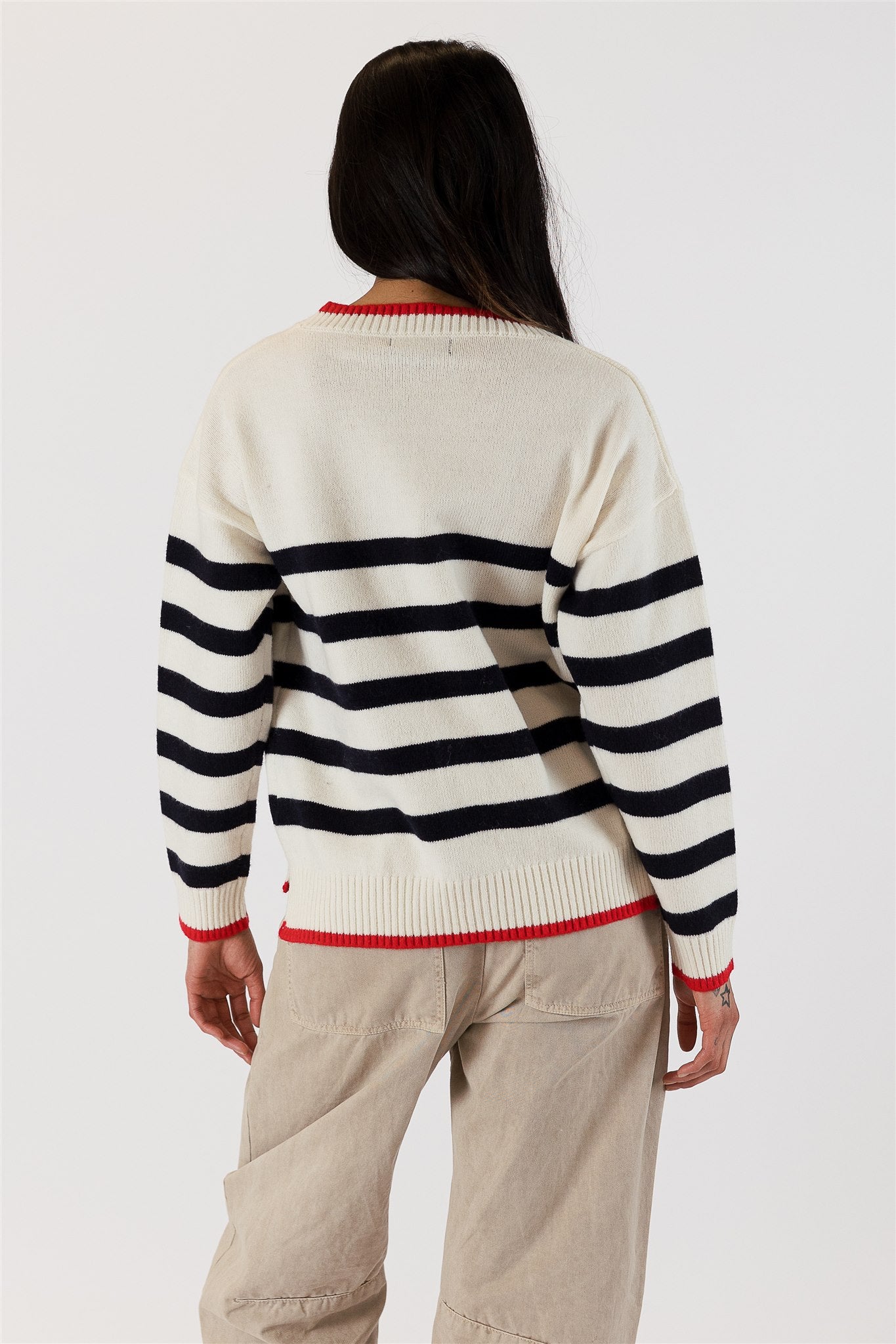 RIVA STRIPED CARDIGAN