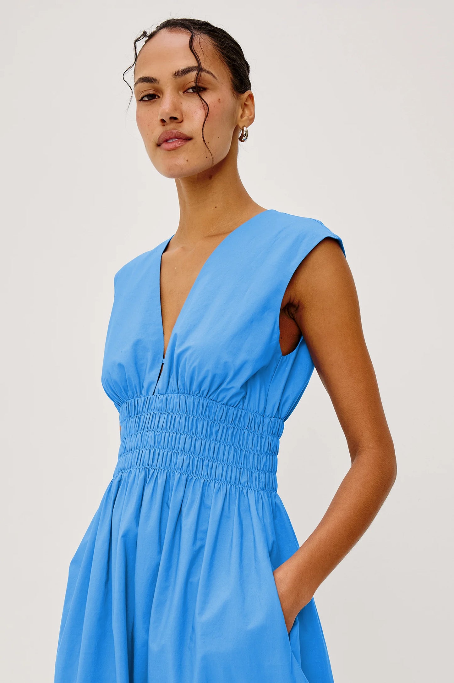 ROXANNE DRESS - HARBOR BLUE