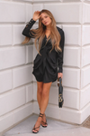 RUBY SHIRT DRESS - BLACK