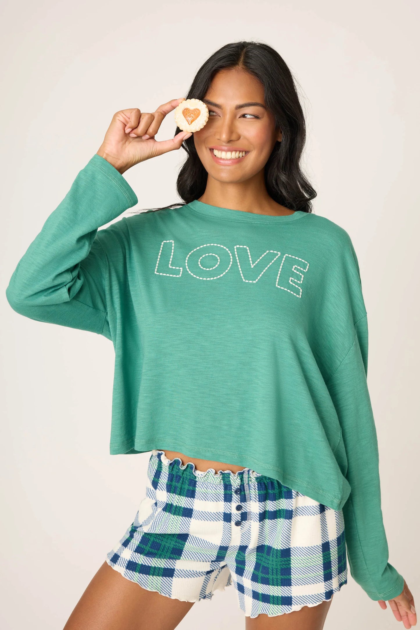 COZY LIFE LOVE LOUNGE TOP