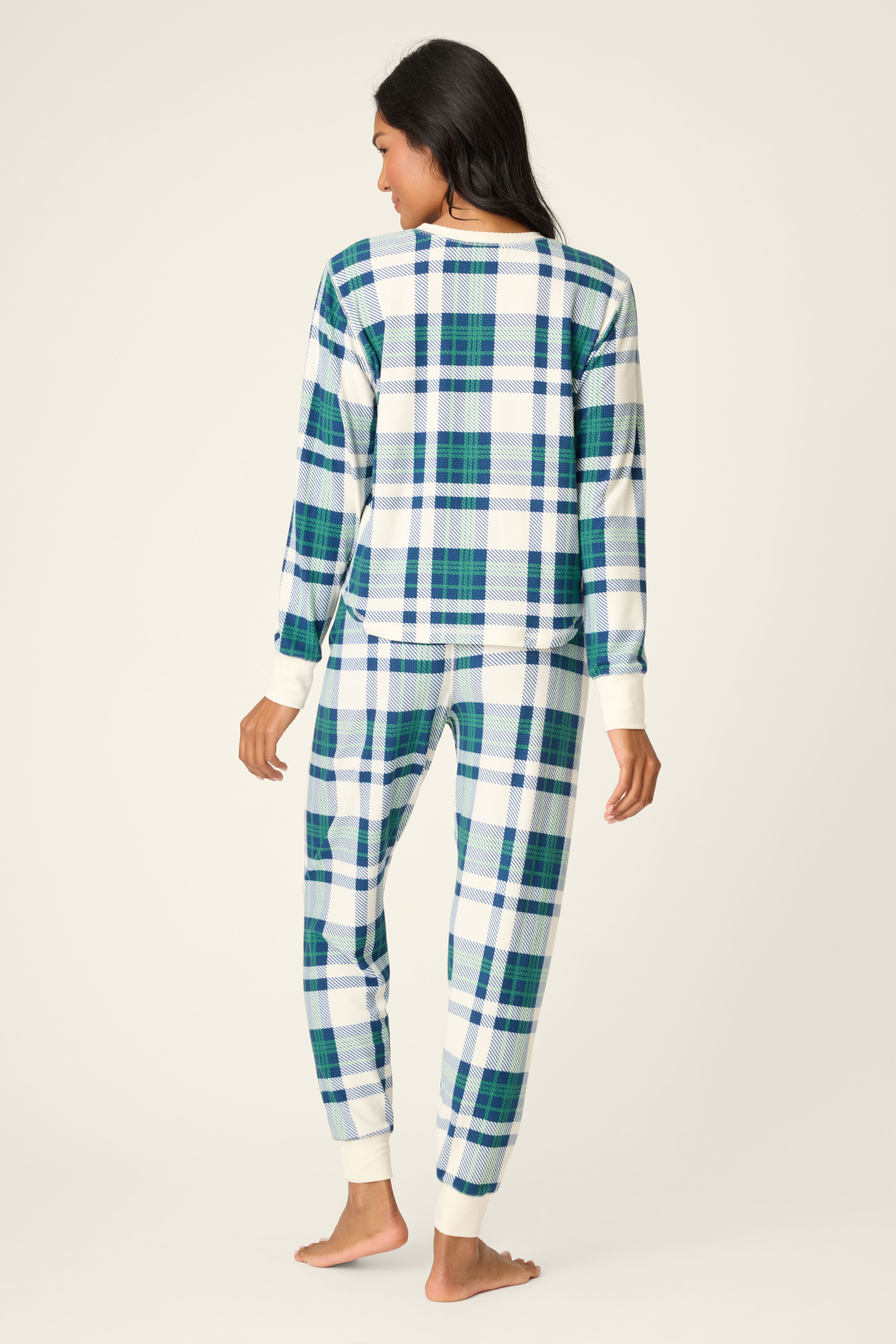 COZY LIFE PLAID VELOUR JAMMIE PANTS
