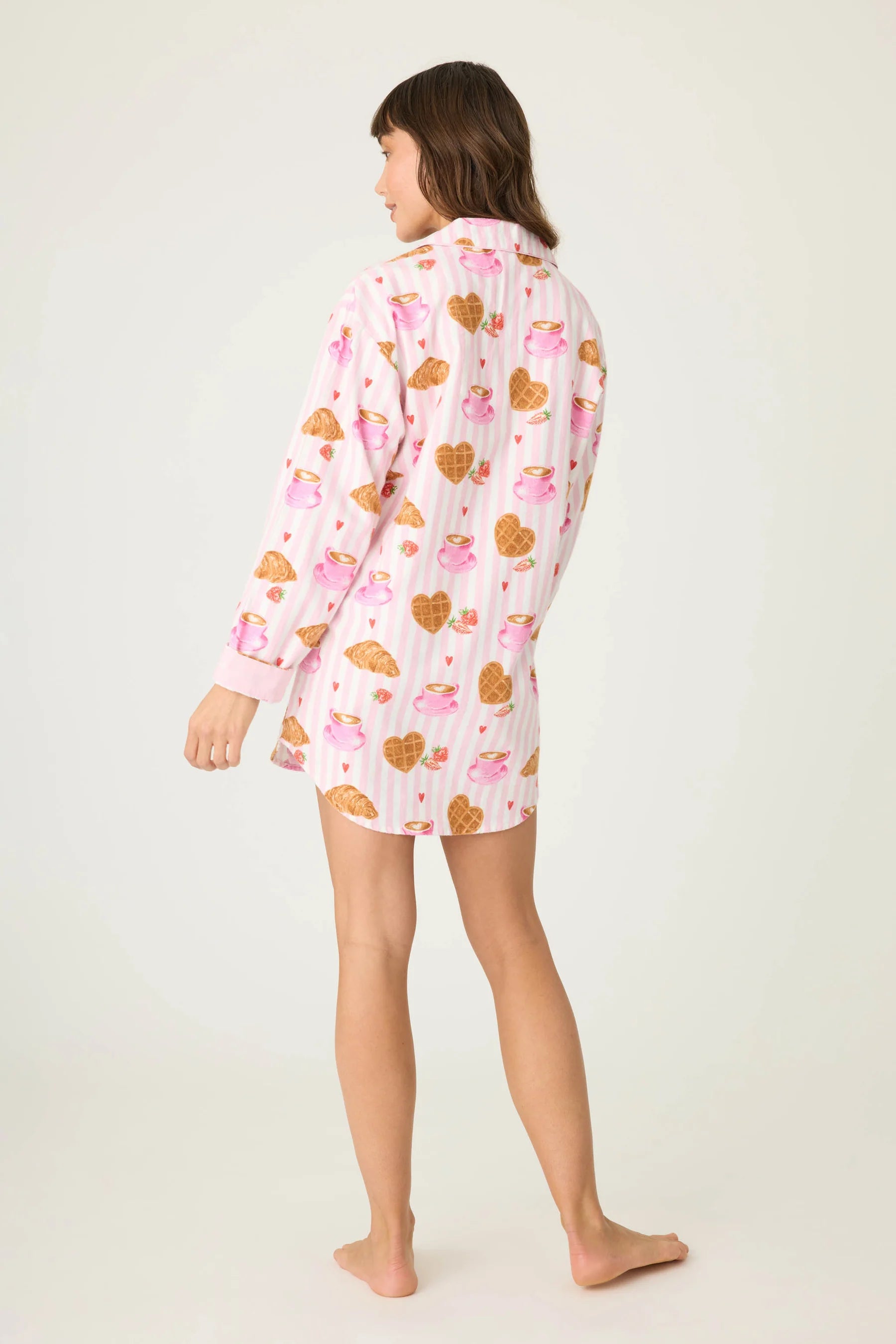 BRUNCH CLUB BREAKFAST PRINT NIGHT SHIRT