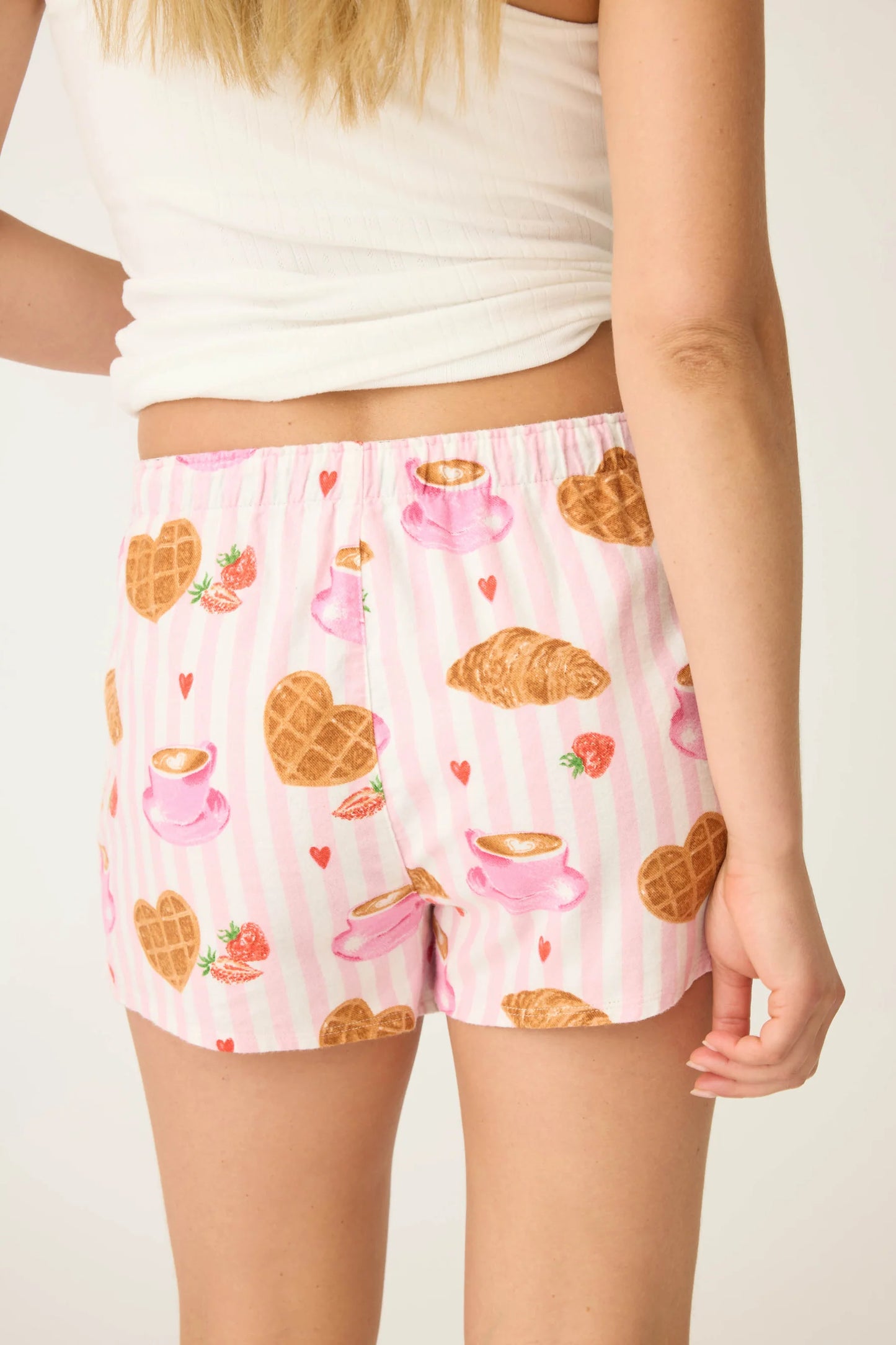 BRUNCH CLUB BREAKFAST PRINT PJ SHORT