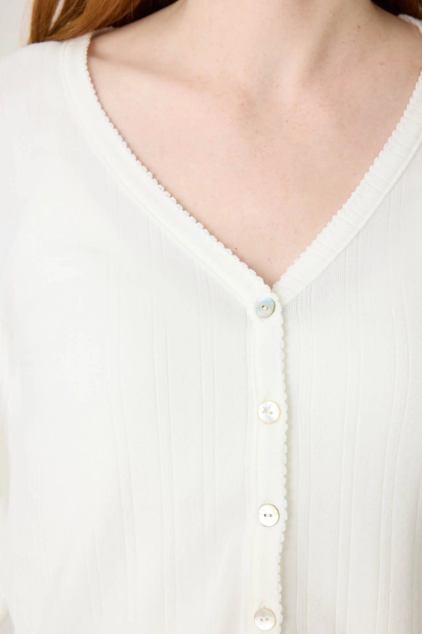 POINTELLE ESSENTIALS CARDIGAN