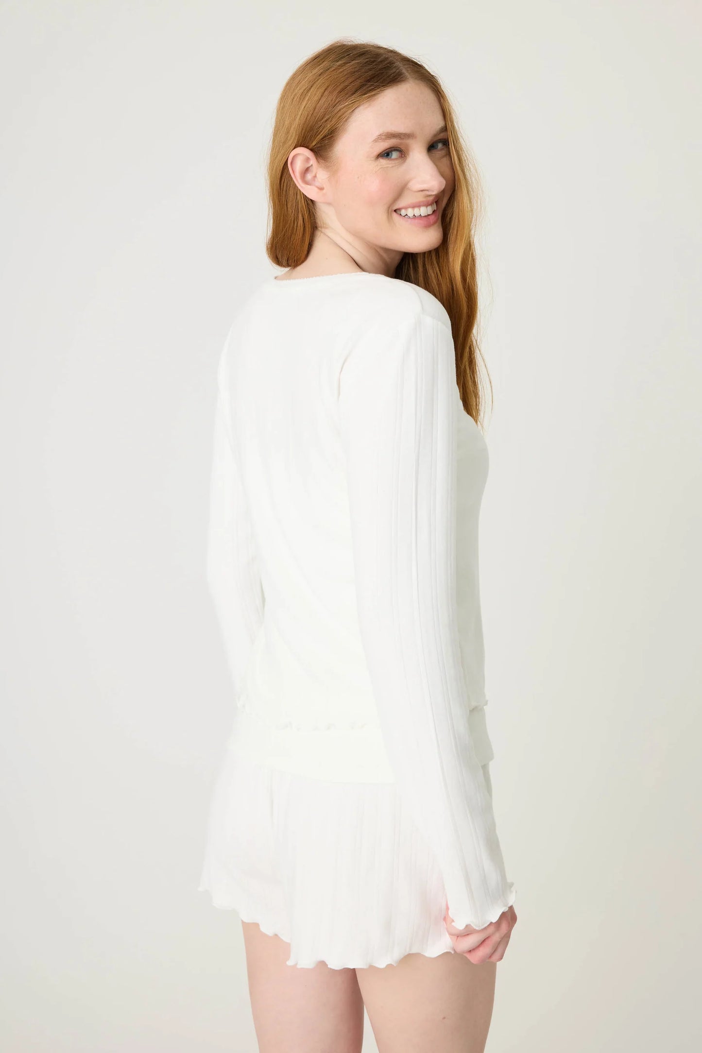 POINTELLE ESSENTIALS CARDIGAN