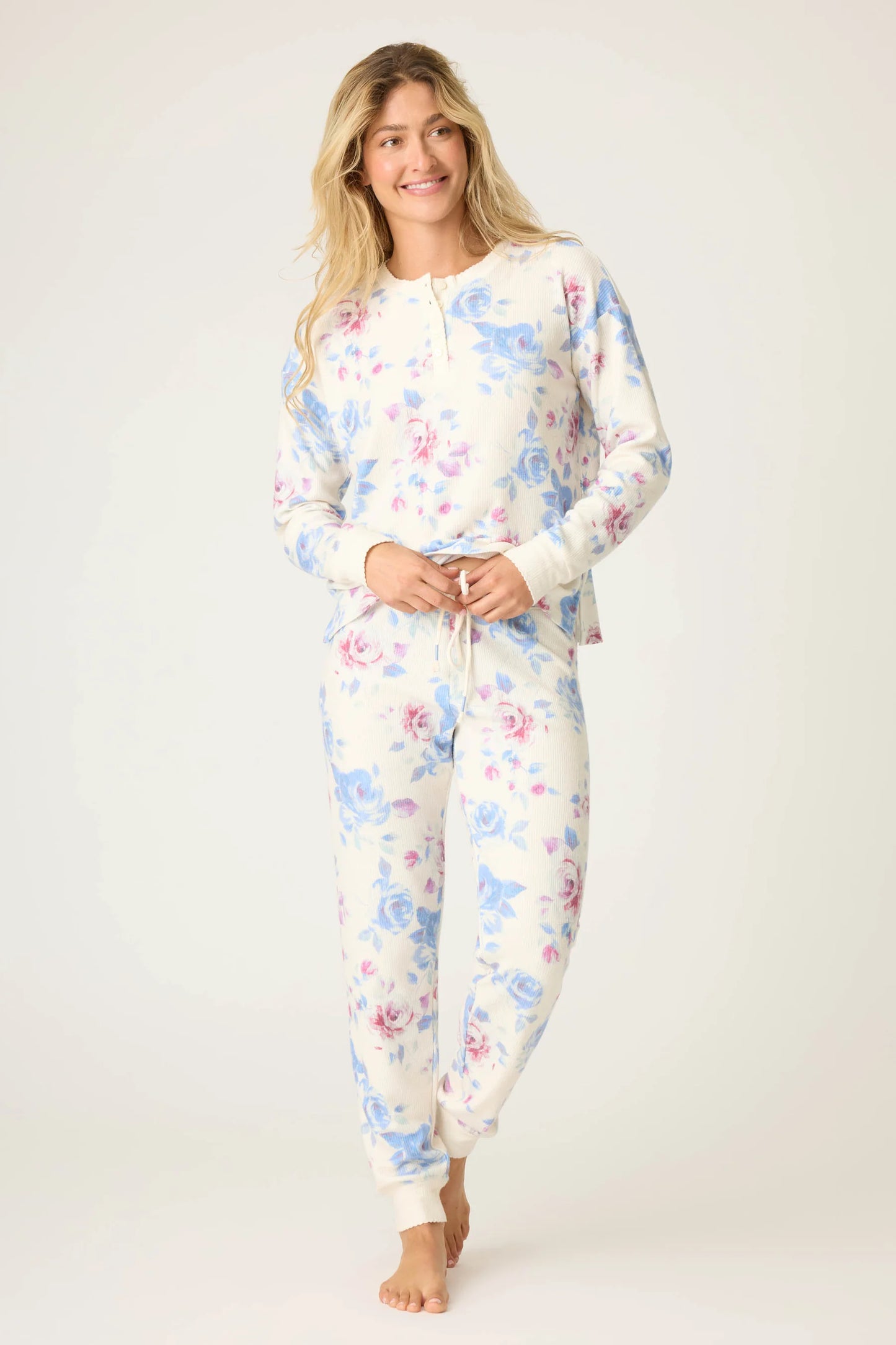 RODEO ROSE FLORAL THERMAL PJ SET