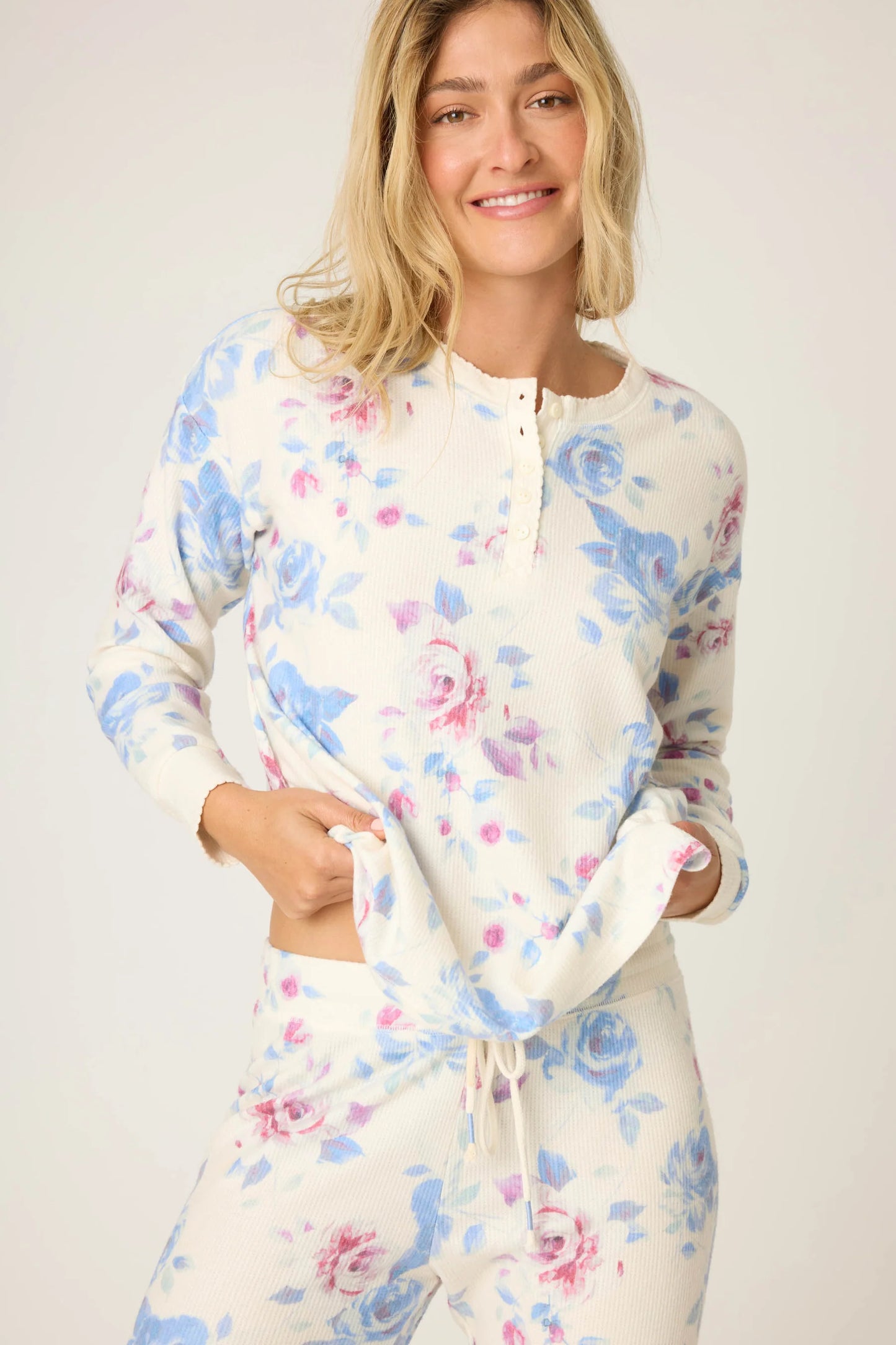 RODEO ROSE FLORAL THERMAL PJ SET