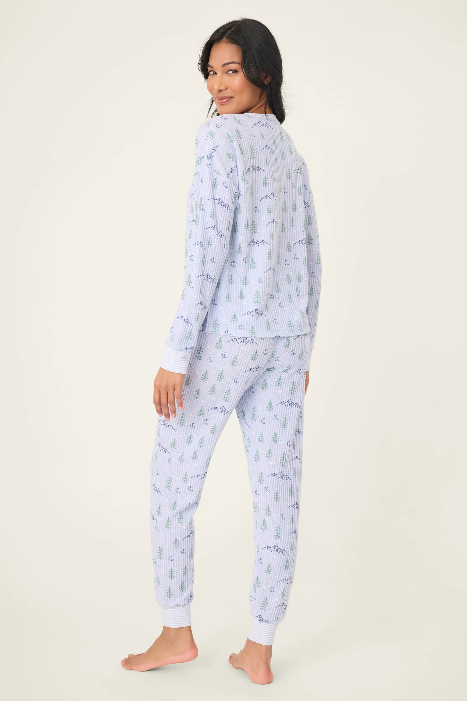 SKI JAMMIE MOUNTAIN DREAMS PRINT PJ SET