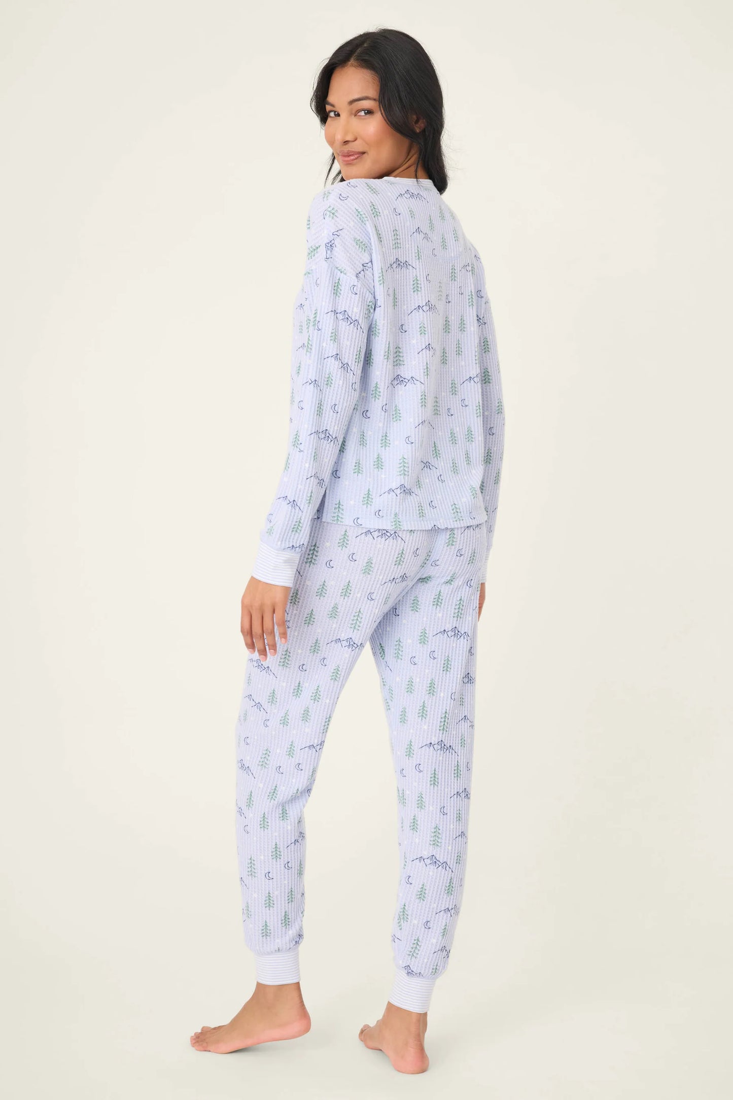SKI JAMMIE MOUNTAIN DREAMS PRINT PJ SET