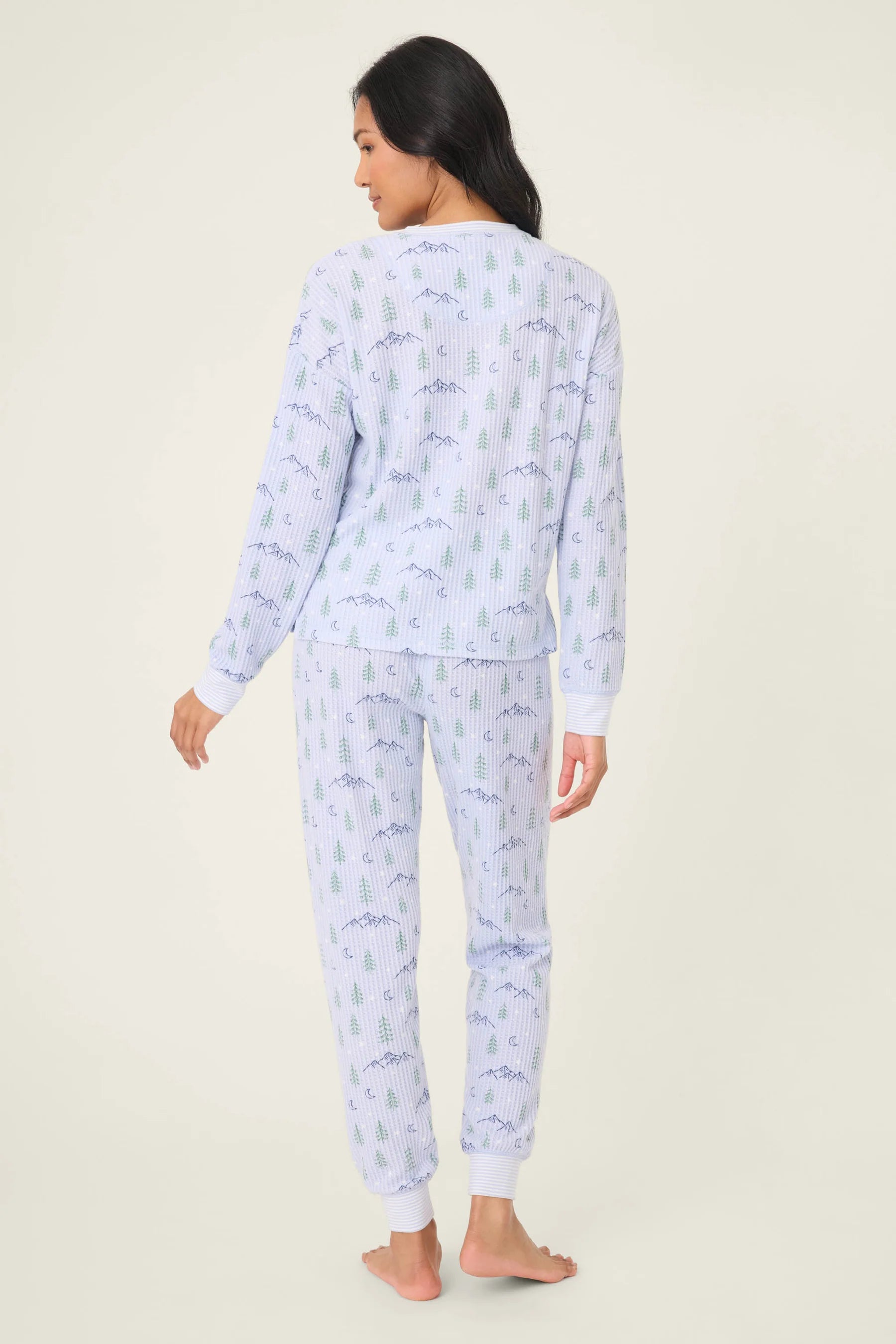SKI JAMMIE MOUNTAIN DREAMS PRINT PJ SET