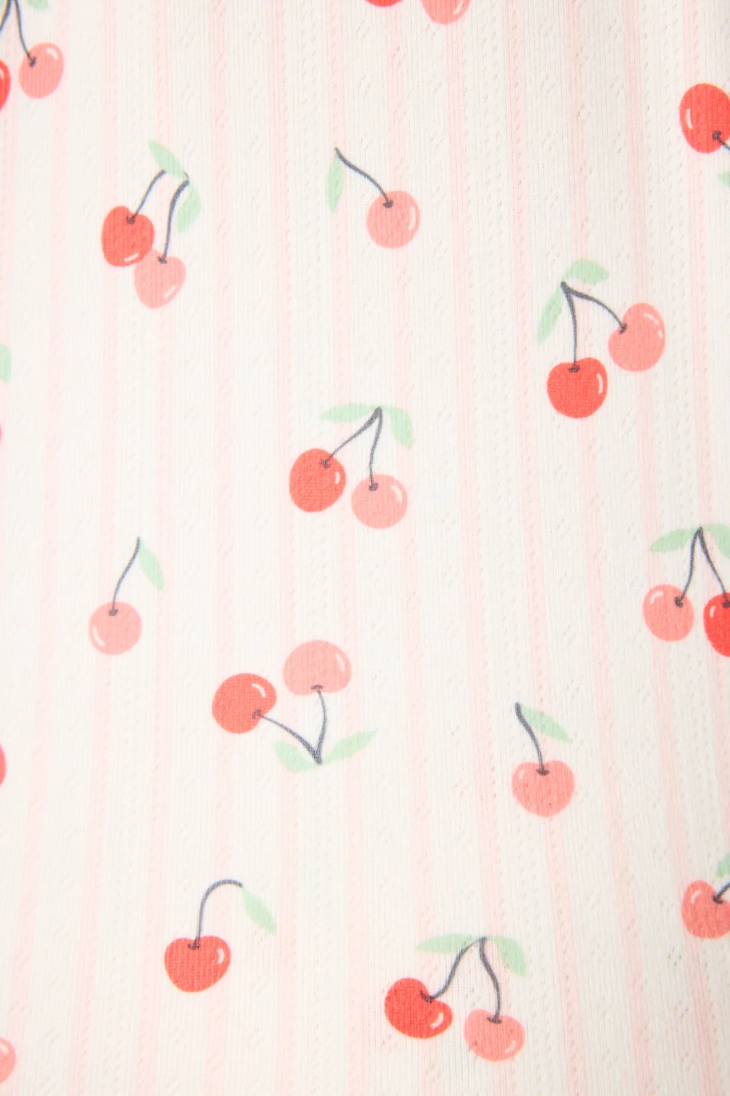 VALENTINE'S DAY CHERRY PRINT PJ SET