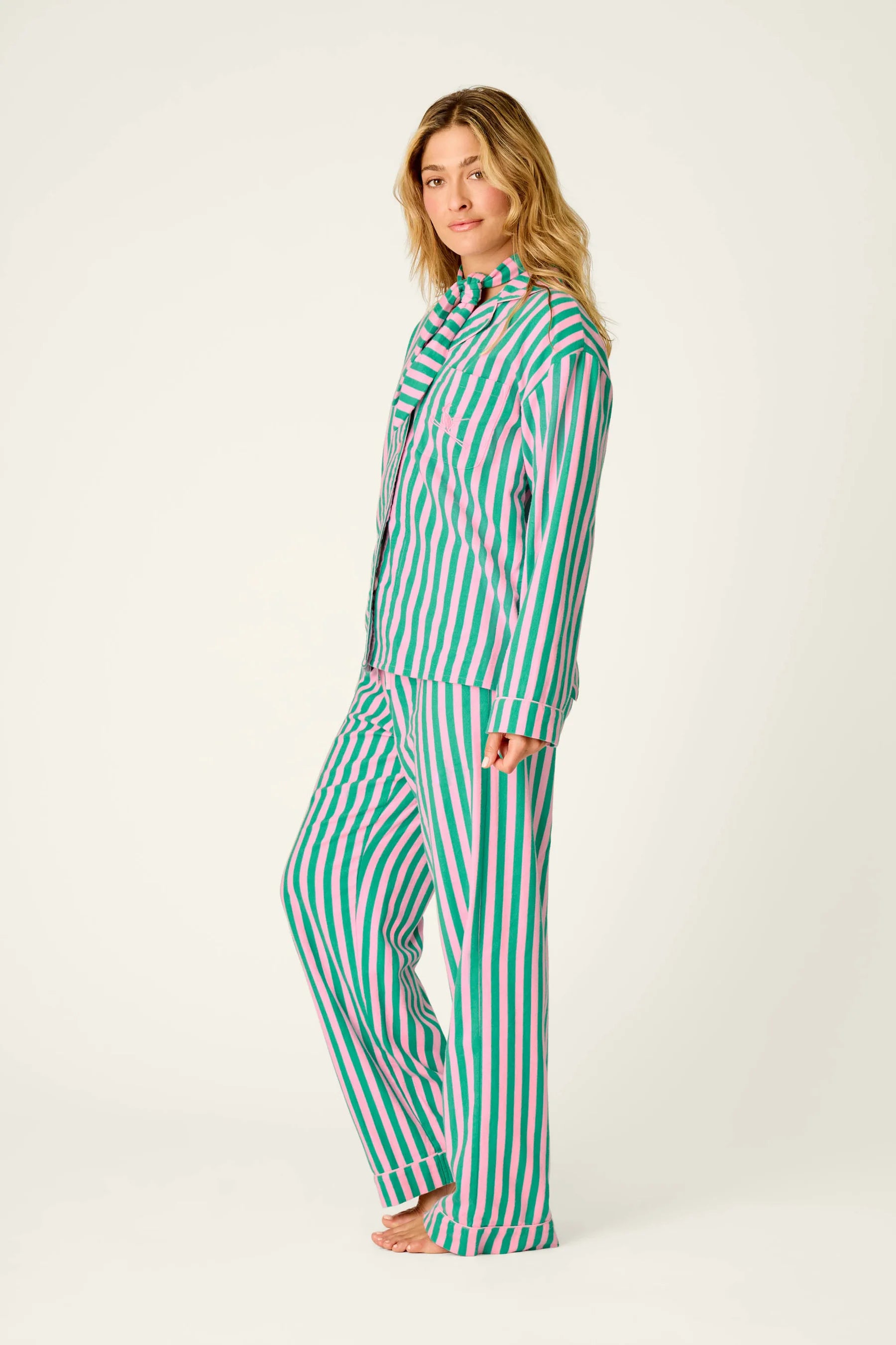 SKI BUNNY STRIPED PJ SET
