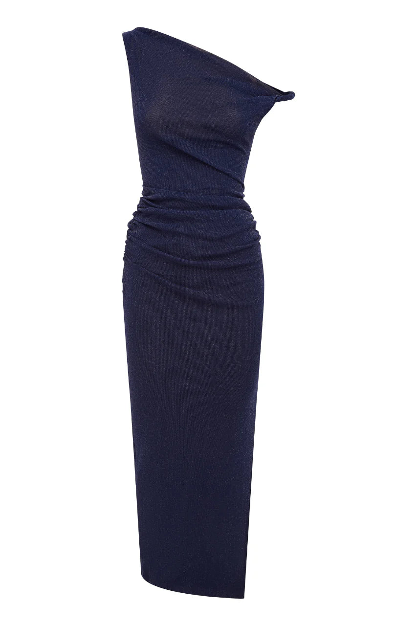 CHYNA MIDI DRESS - NAVY