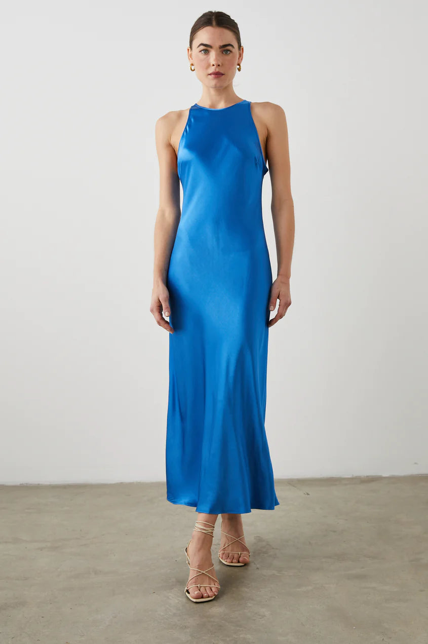 SOLENE DRESS - COBALT