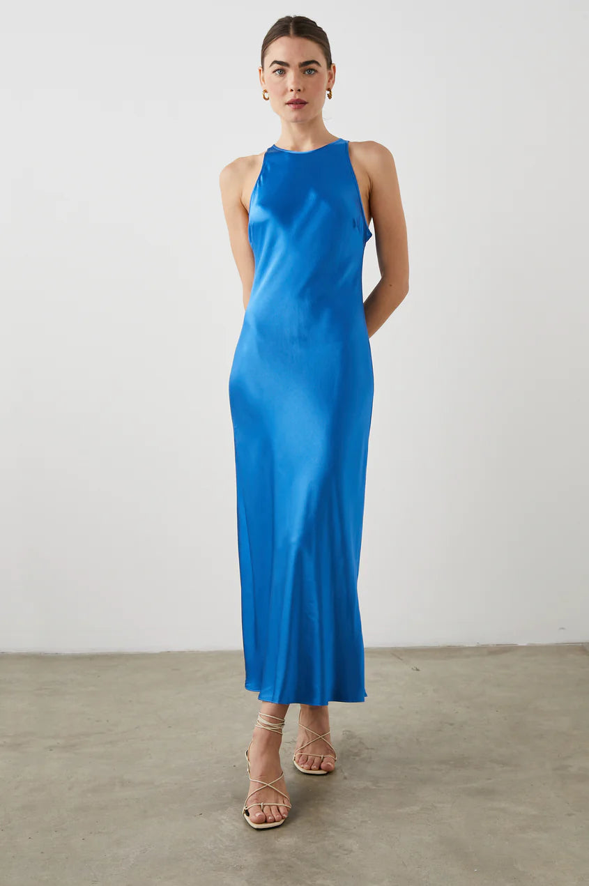 SOLENE DRESS - COBALT