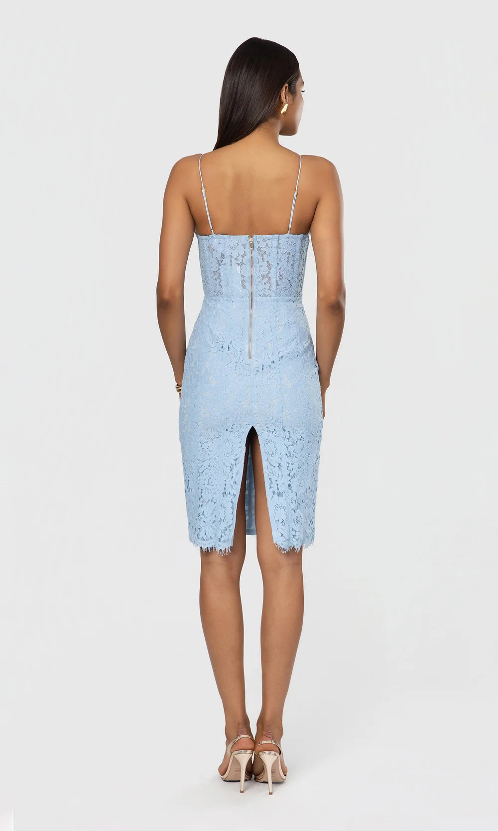 LEONIE LACE BUSTIER DRESS