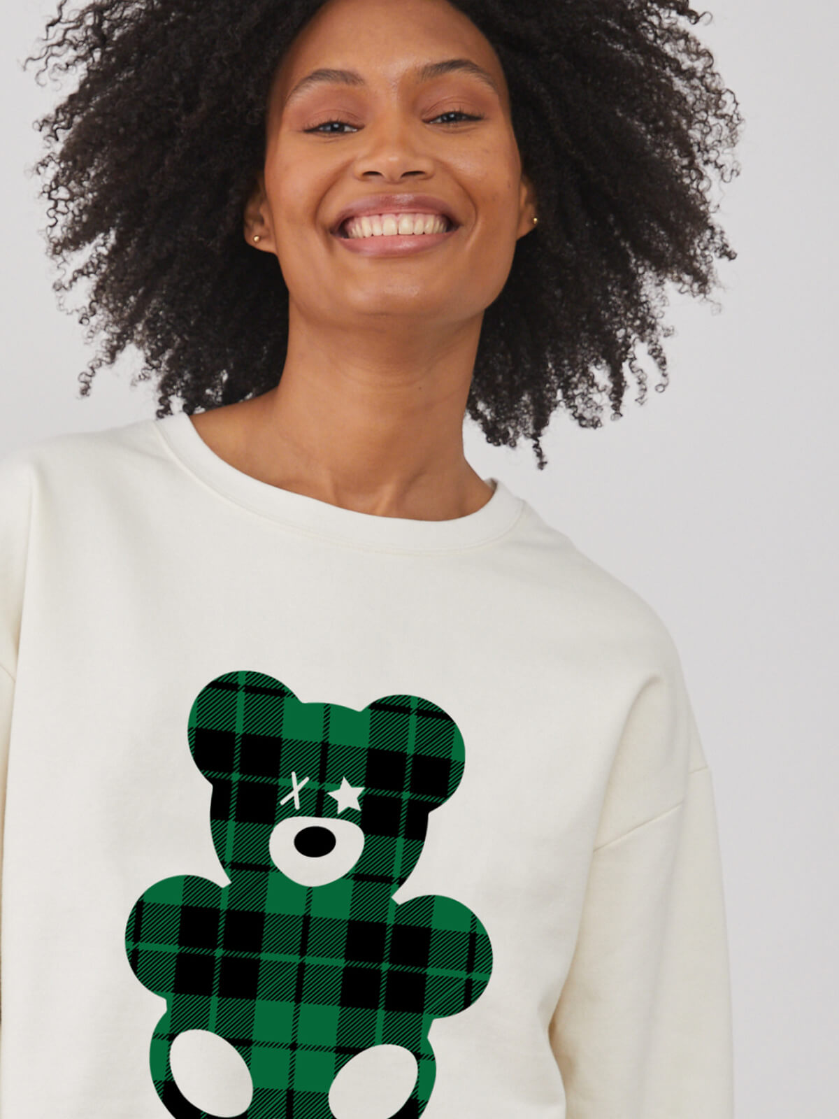 ALEXA OVERSIZED SWEATER - TEDDY BEAR