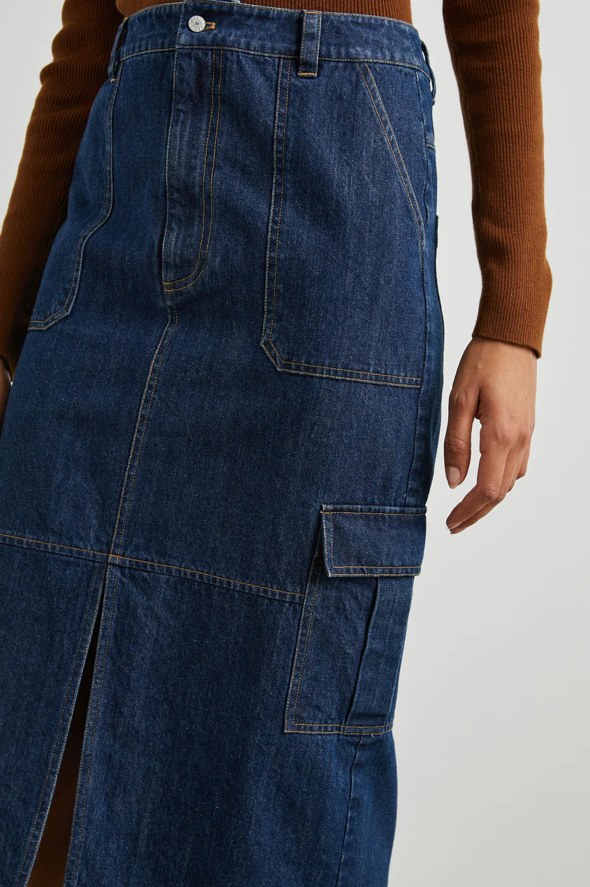 TASHA SKIRT - RAW DENIM