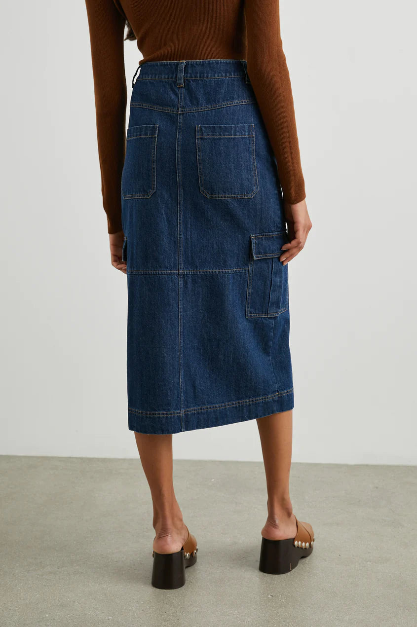 TASHA SKIRT - RAW DENIM