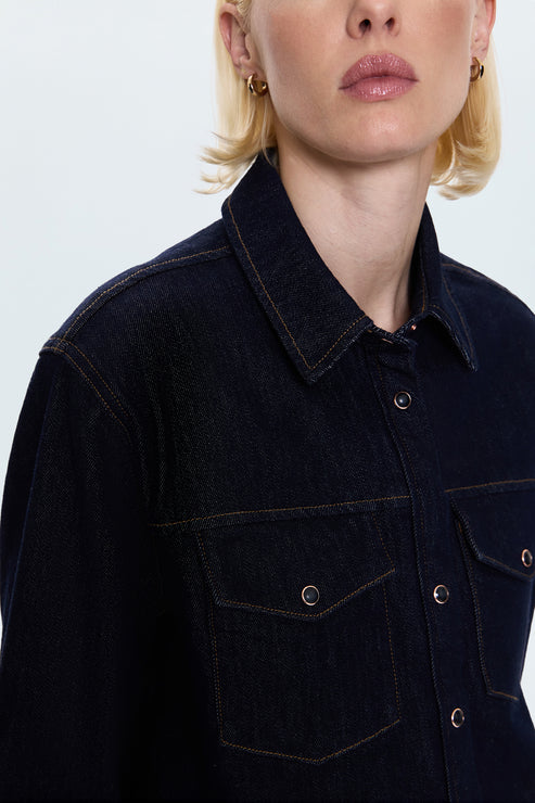 THEA DENIM SHIRT - NIGHTFALL