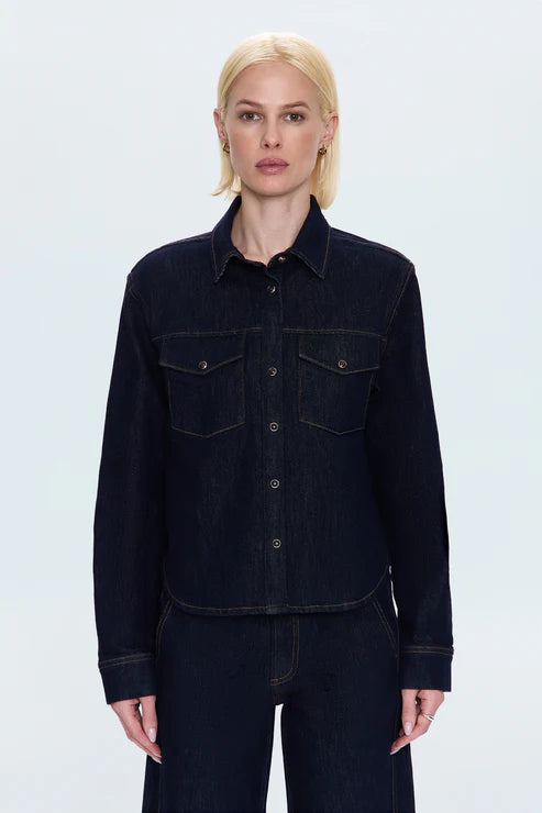 THEA DENIM SHIRT - NIGHTFALL