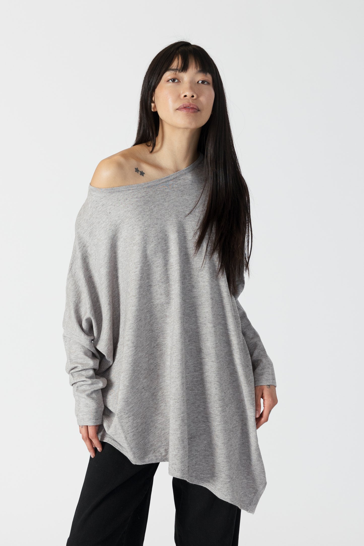 TINA ASYMMETRICAL SWEATER