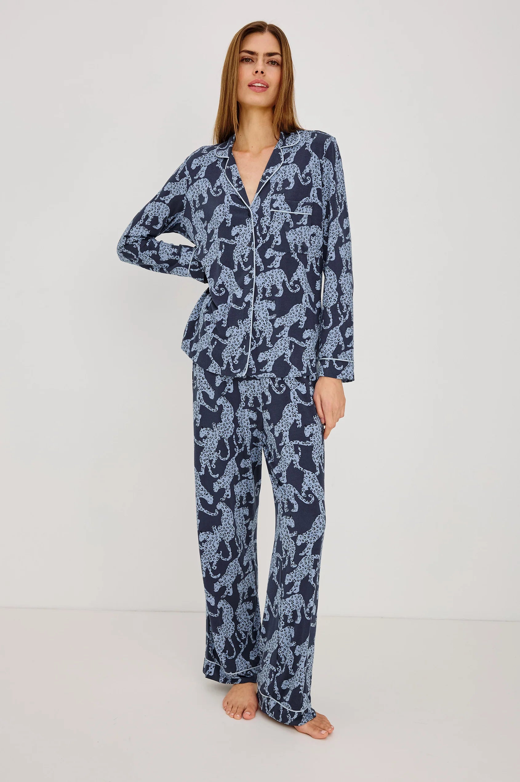 VARRA PAJAMA SET - MIDNIGHT JAGUAR