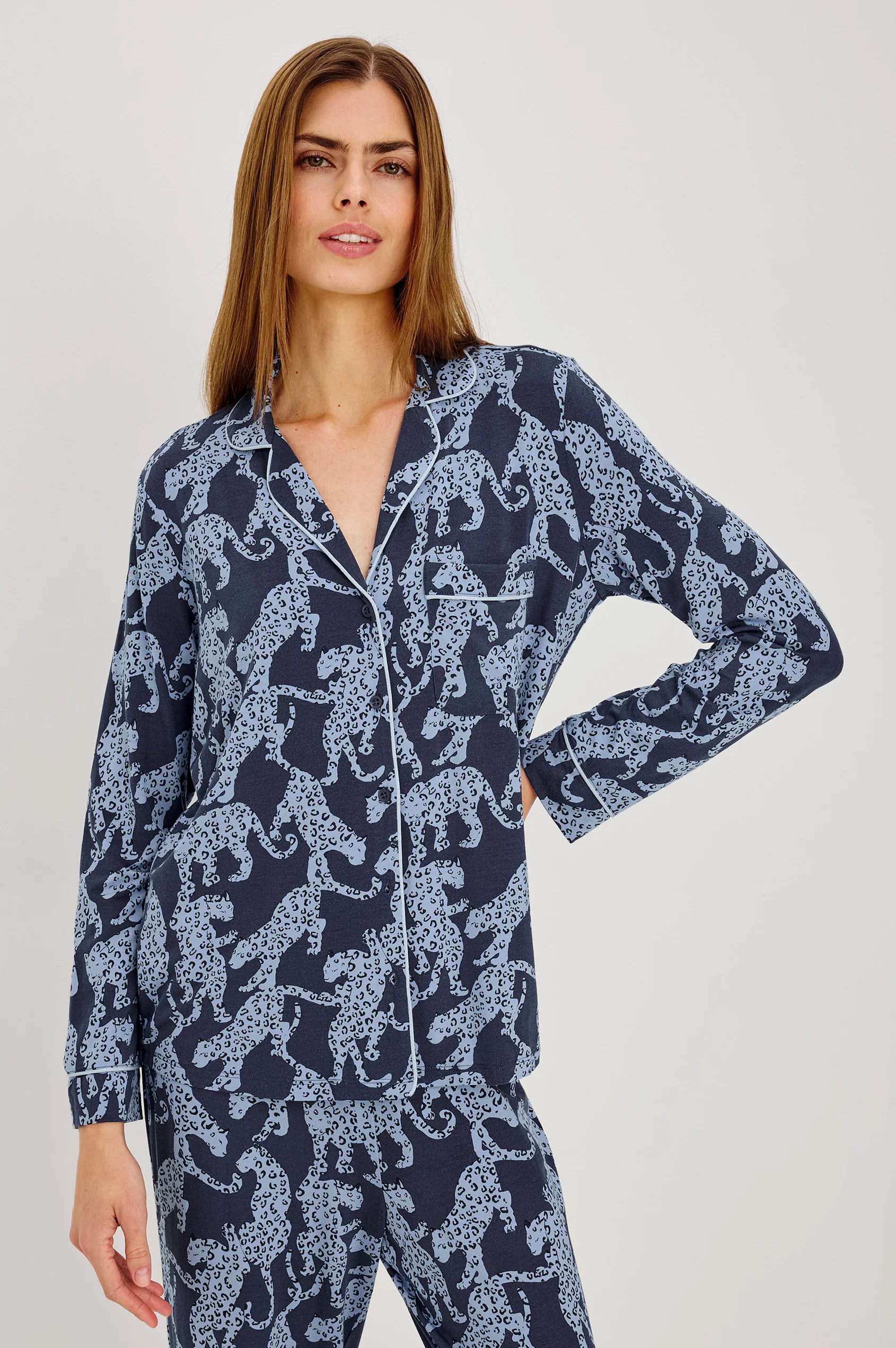 VARRA PAJAMA SET - MIDNIGHT JAGUAR