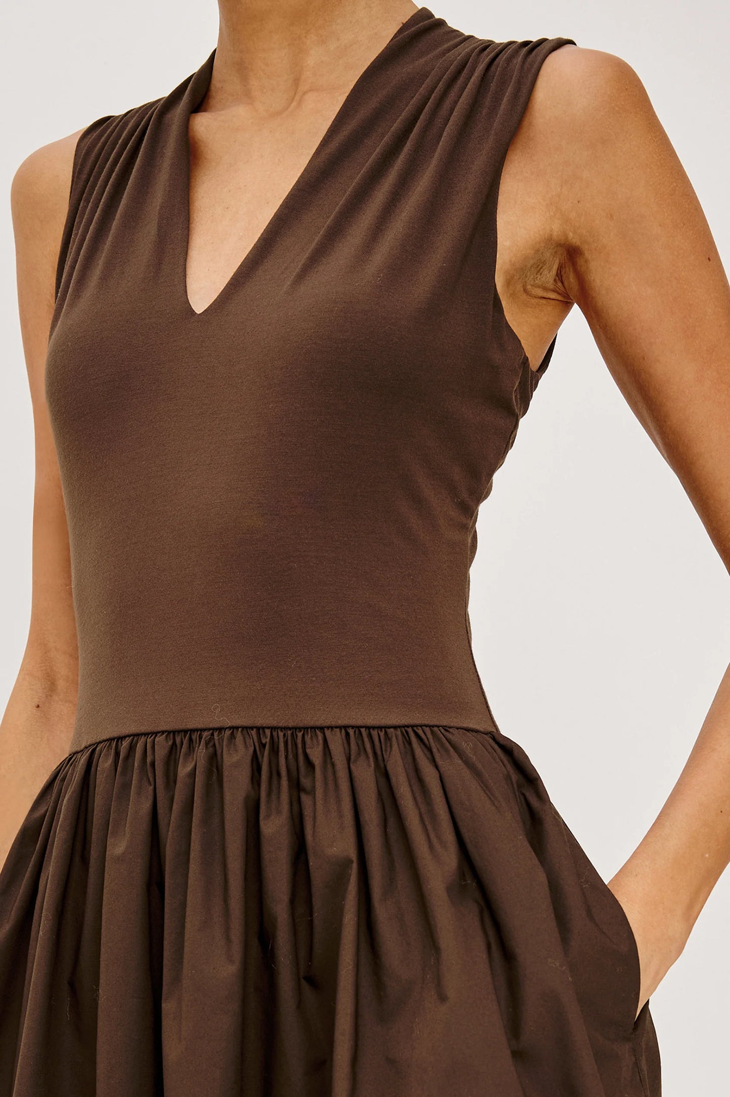 WINNIE DRESS - ESPRESSO