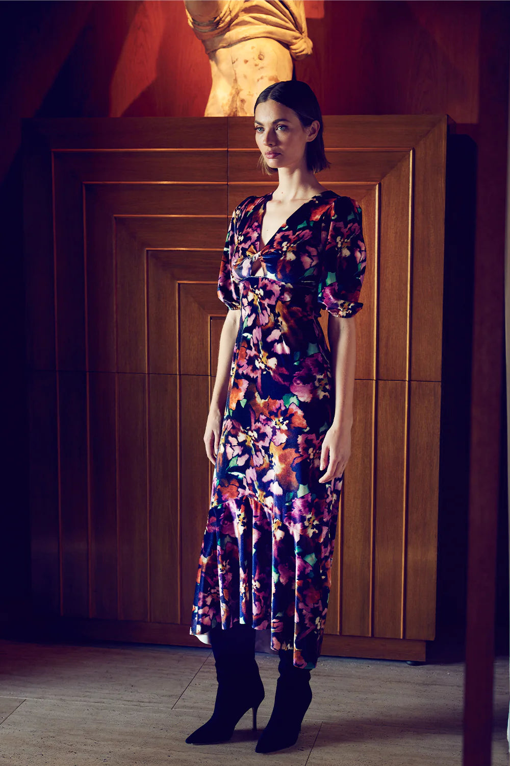 Wallis blue floral dress hot sale