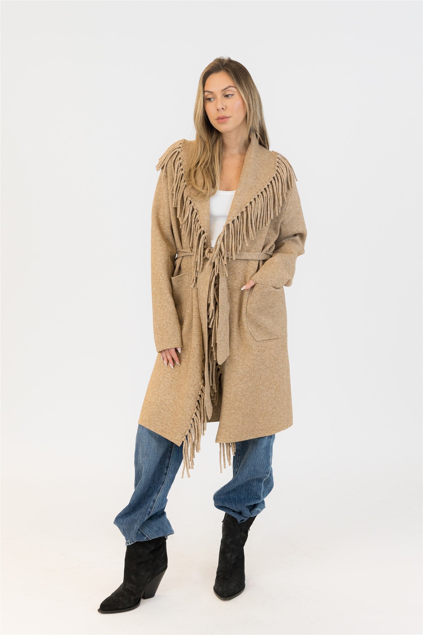 ZIGGY FRINGE COAT