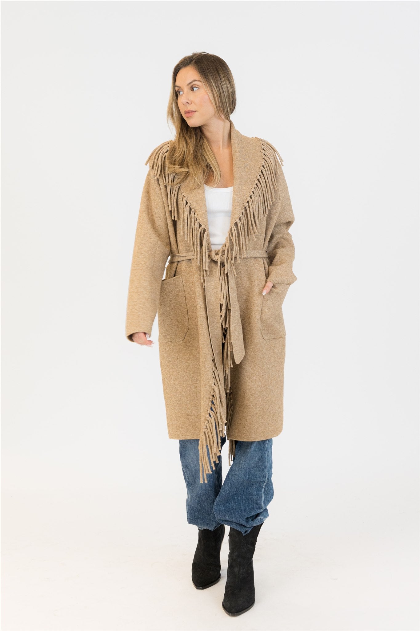 ZIGGY FRINGE COAT