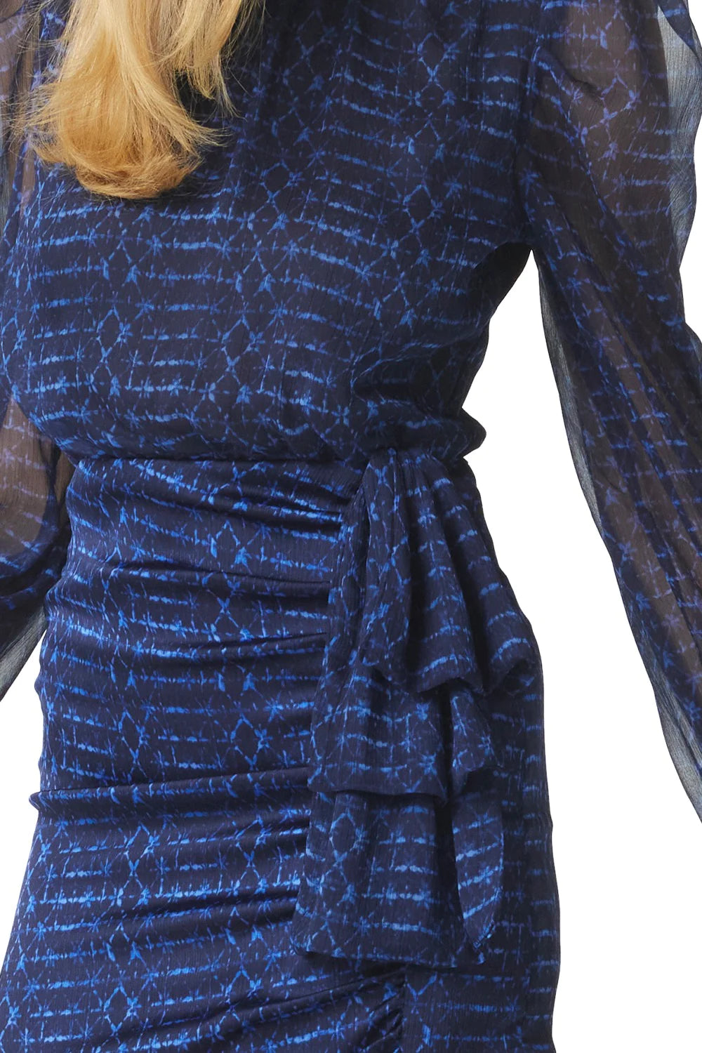 AMBER DRESS - MIDNIGHT SHIBORI