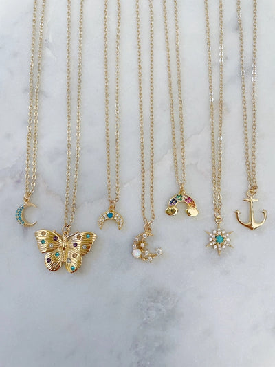 GOLD LAYERING NECKLACE (MULTIPLE STYLES)